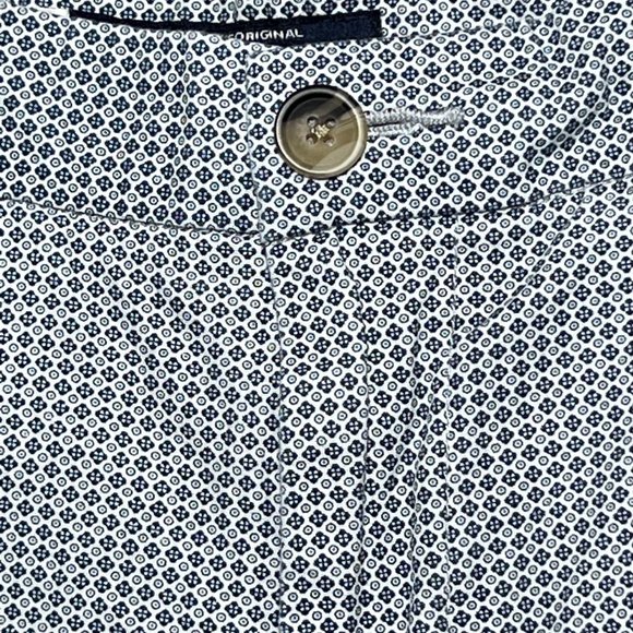 Ben Sherman Micro Print Chambray True Indigo Men's Golf Shorts Size 32 - Picture 5 of 9